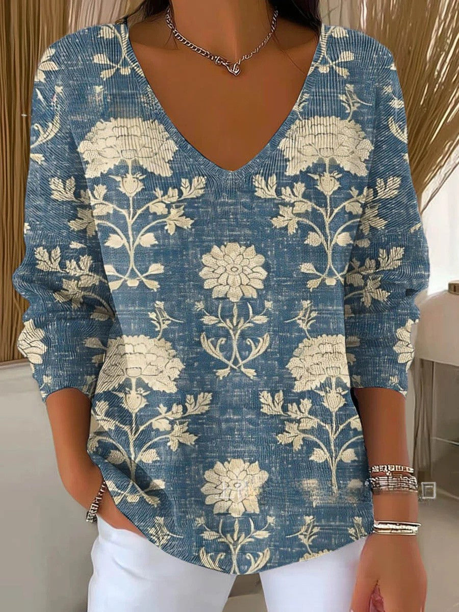 Beatrice – Pullover mit V-Ausschnitt