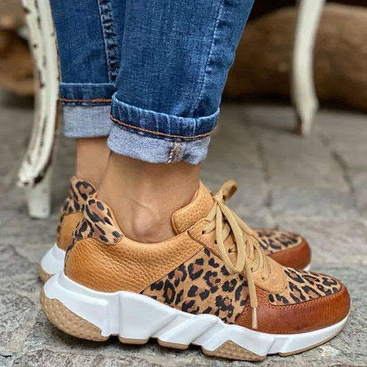 Eleonora™ - Lässige Leoparden-Sneakers mit dicken Sohlen