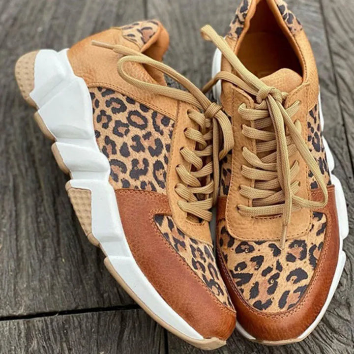 Eleonora™ - Lässige Leoparden-Sneakers mit dicken Sohlen