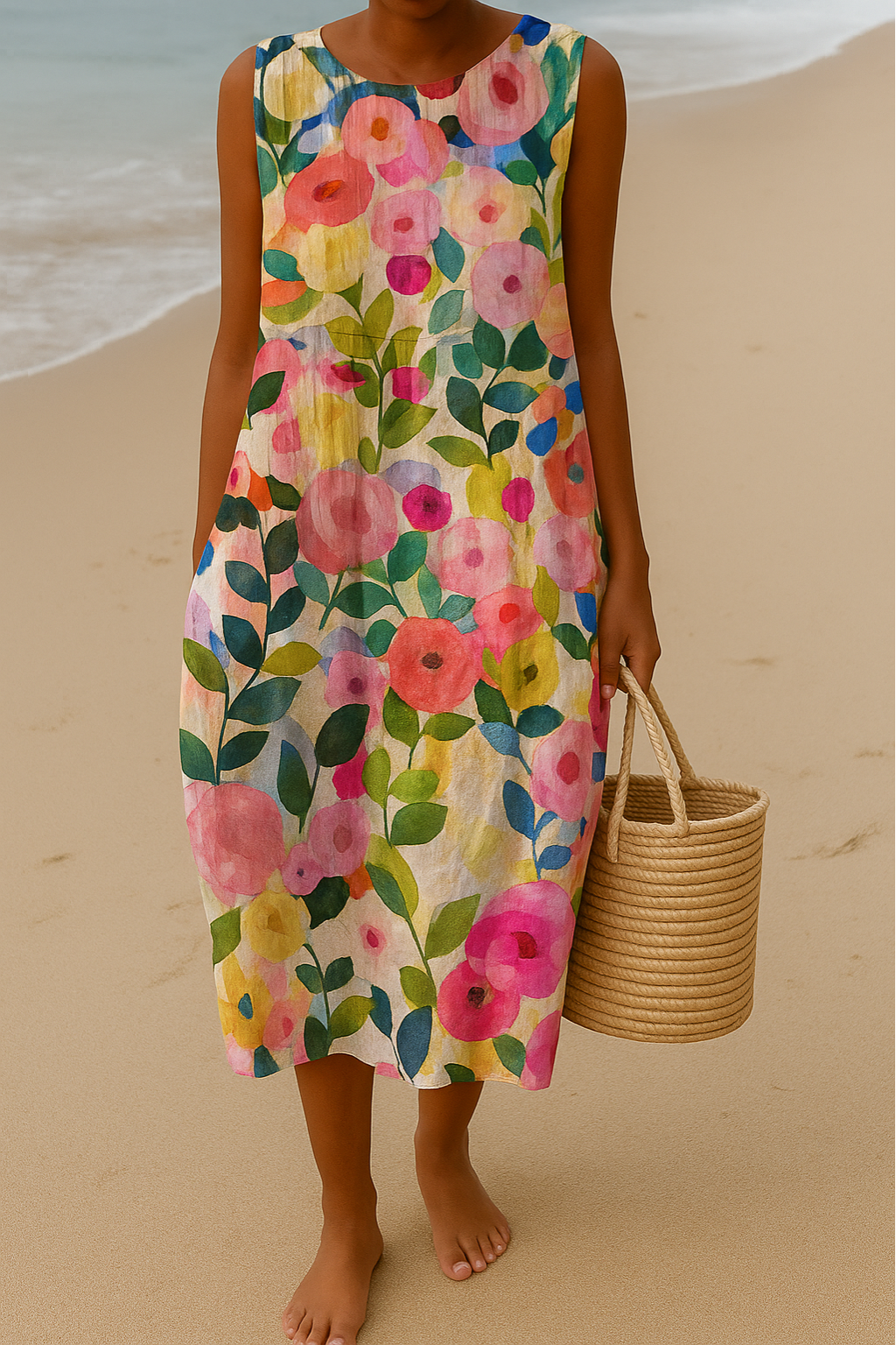 Beate | Elegantes Blumenkleid