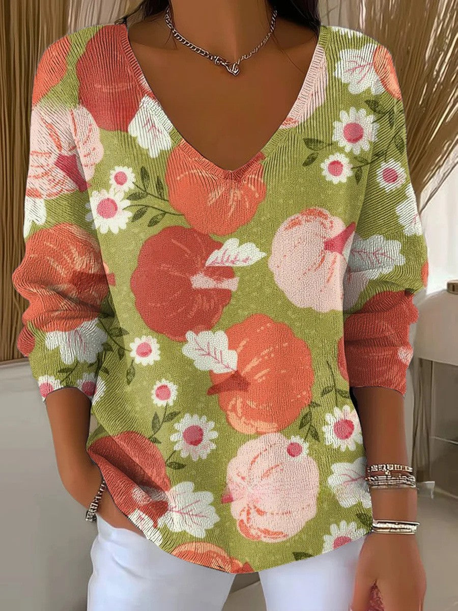 Beatrice – Pullover mit V-Ausschnitt