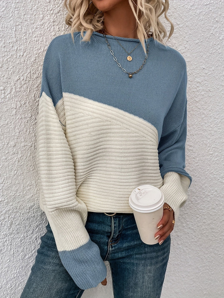 Zelda - Eleganter Color Block Pullover