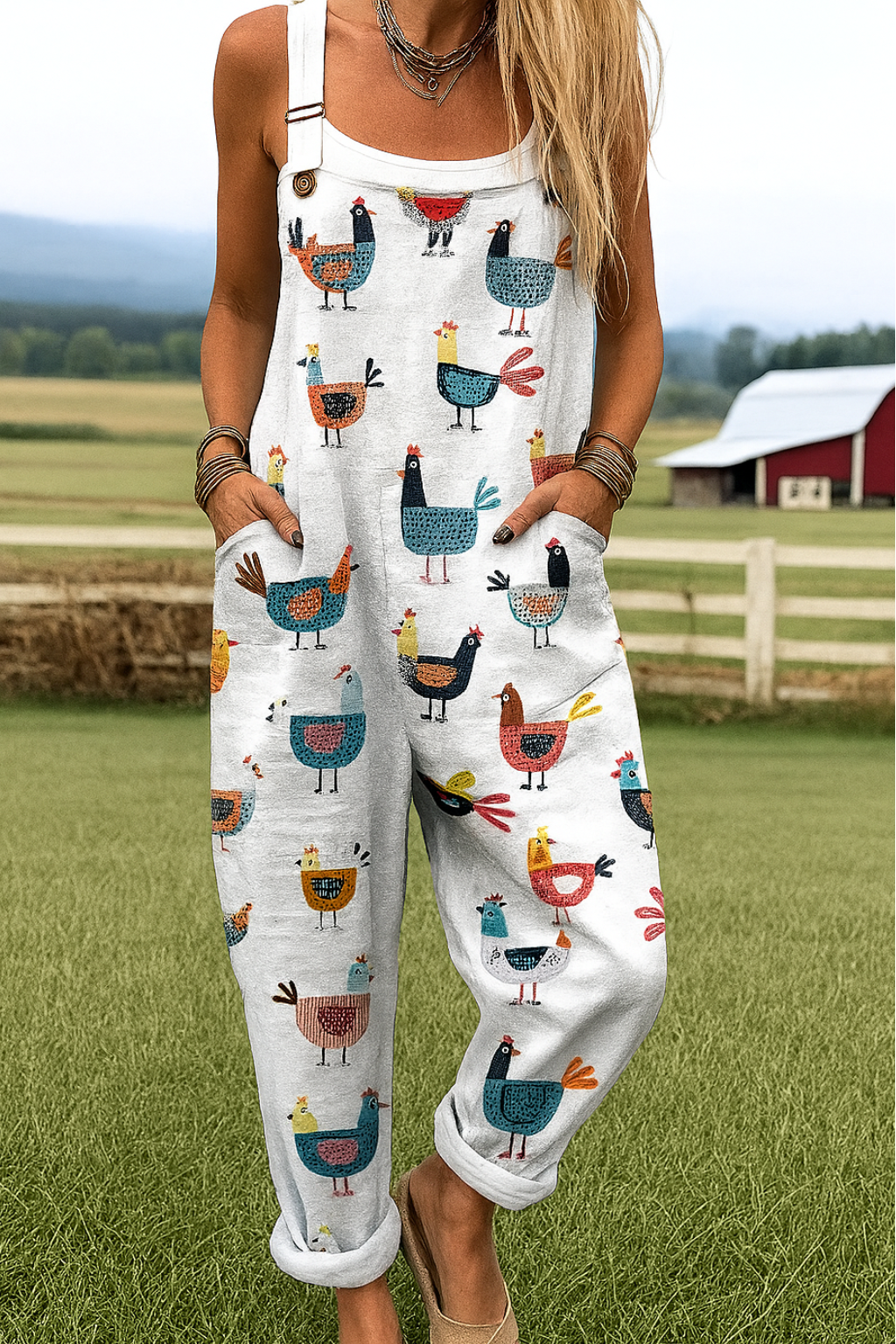 Anita | Künstlerischer Overall-Jumpsuit