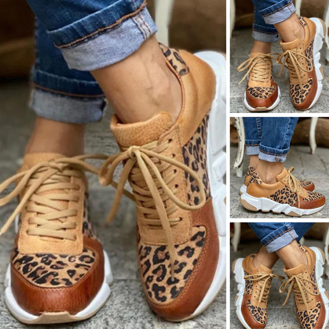 Eleonora™ - Lässige Leoparden-Sneakers mit dicken Sohlen