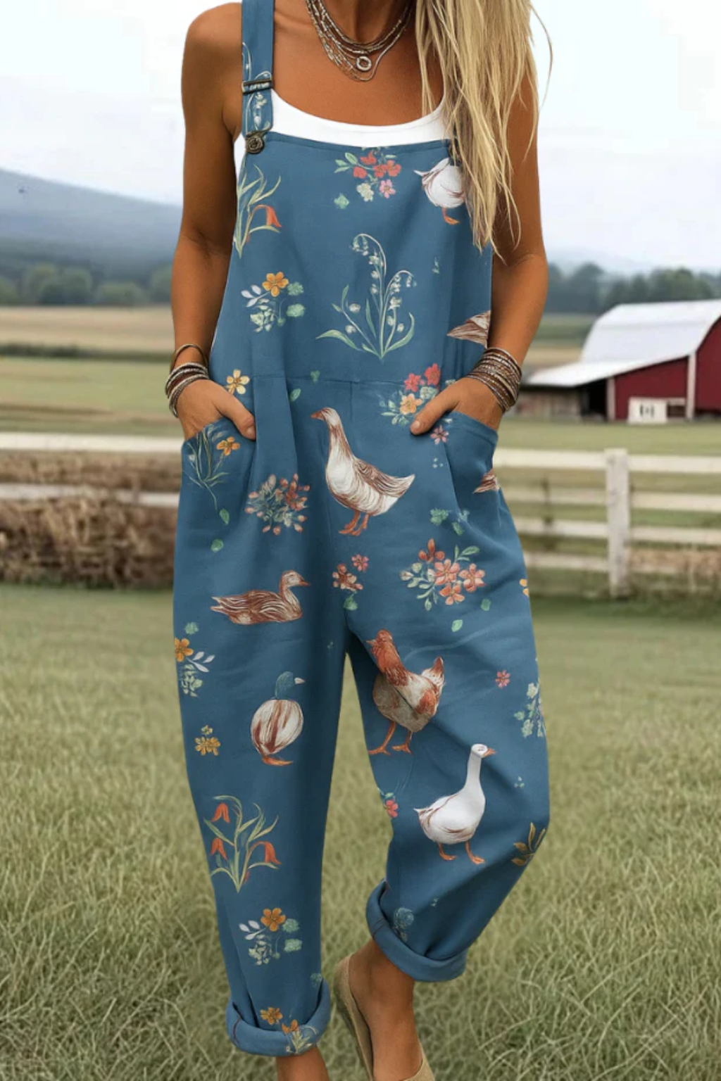 Chelsea | Künstlerischer Overall-Jumpsuit