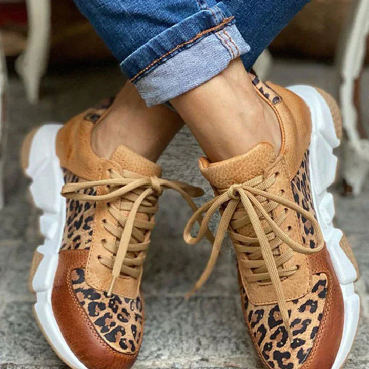 Eleonora™ - Lässige Leoparden-Sneakers mit dicken Sohlen