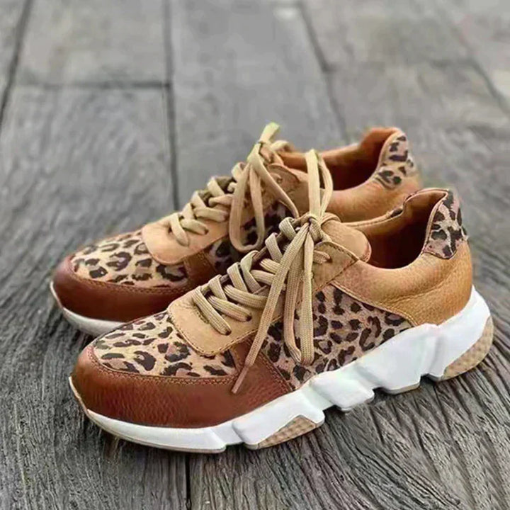 Eleonora™ - Lässige Leoparden-Sneakers mit dicken Sohlen