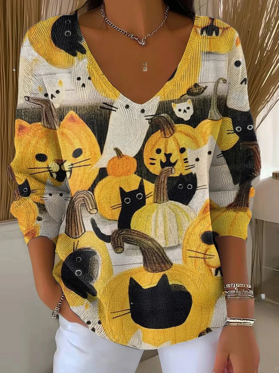 Beatrice – Pullover mit V-Ausschnitt