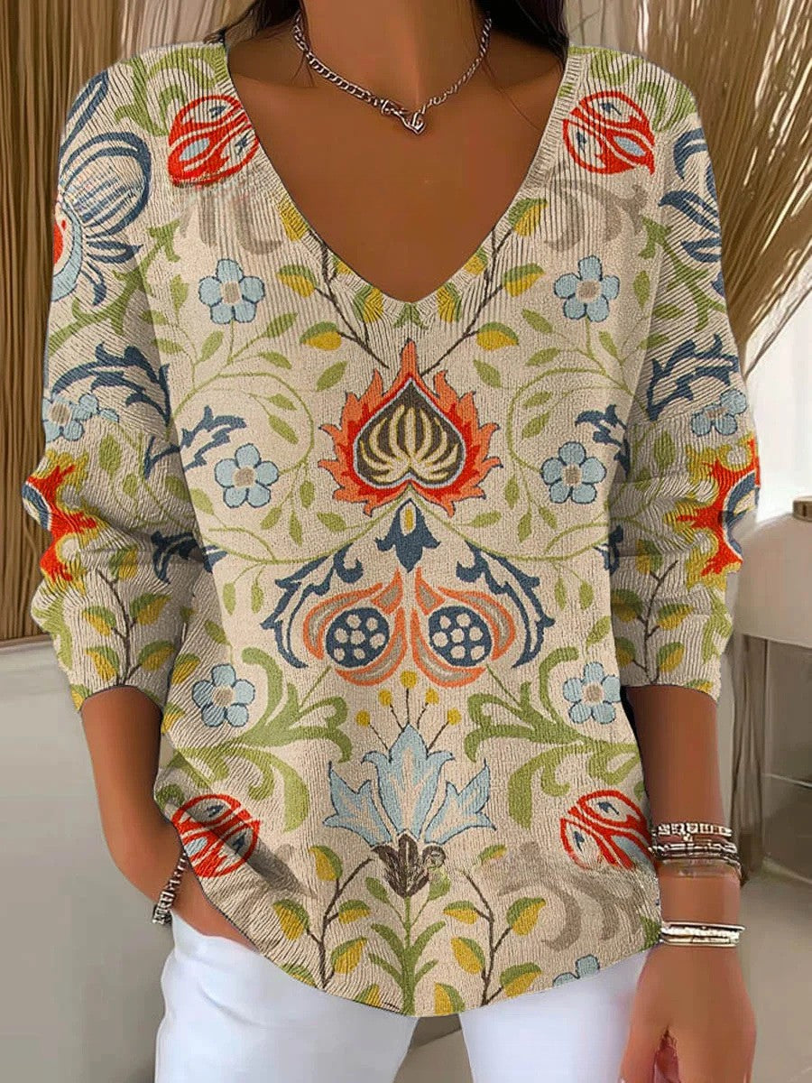 Beatrice – Pullover mit V-Ausschnitt