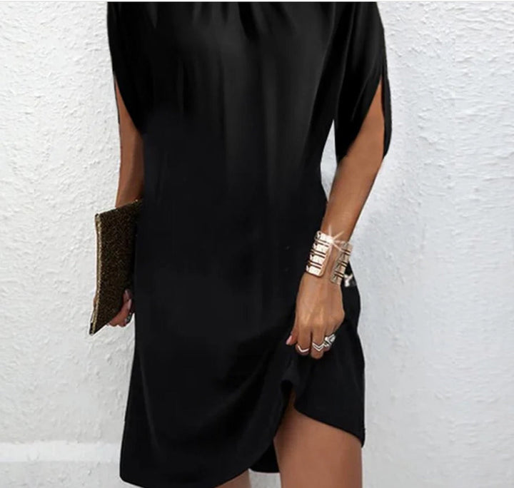 Elegantes Mock Neck Kleid für Frühling & Besondere Anlässe