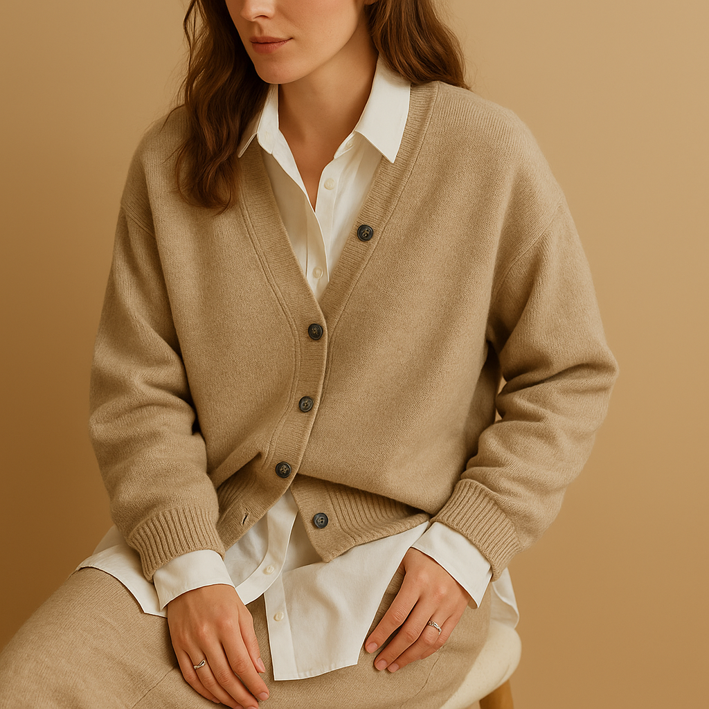 Warmer, gestrickter Pullover mit Wolloptik für Damen | Yara