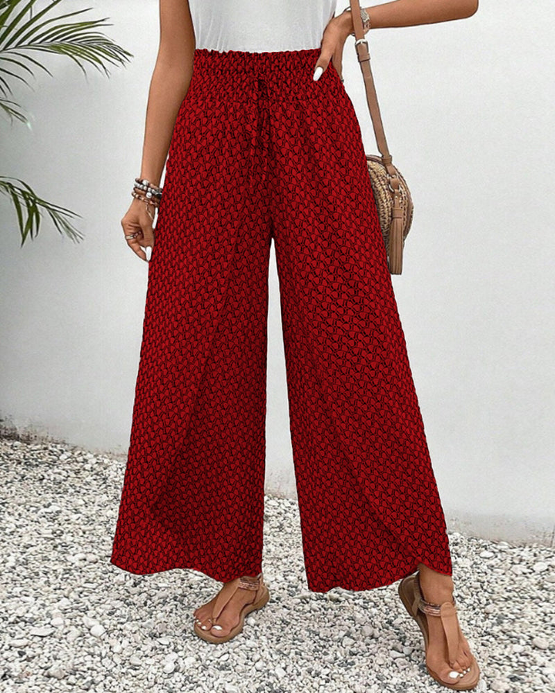 Valencia – Weite Hose mit geometrischem Print