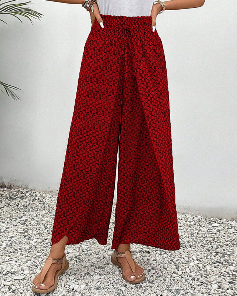 Valencia – Weite Hose mit geometrischem Print