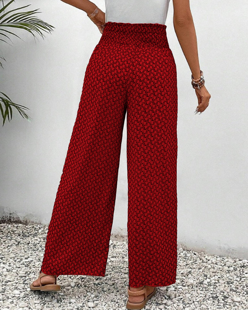 Valencia – Weite Hose mit geometrischem Print