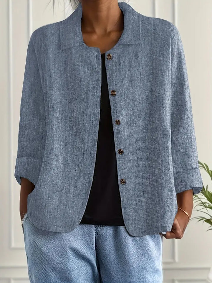 Marilla – Klassischer leichter Hemd-Cardigan