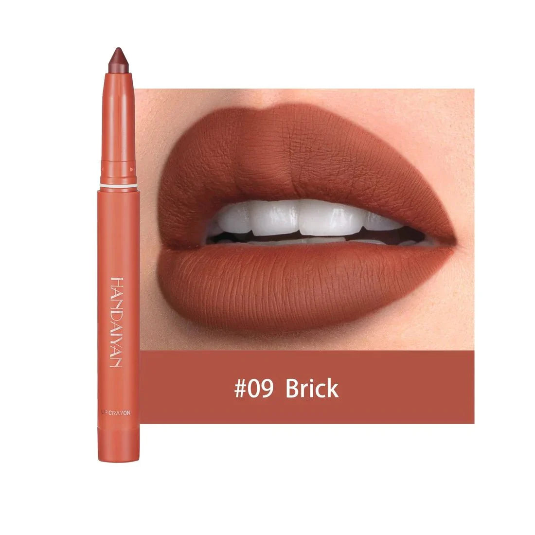 12 Farben HANDAIYAN Drehbare Anspitzbare Matte Lippenstift-Stifte