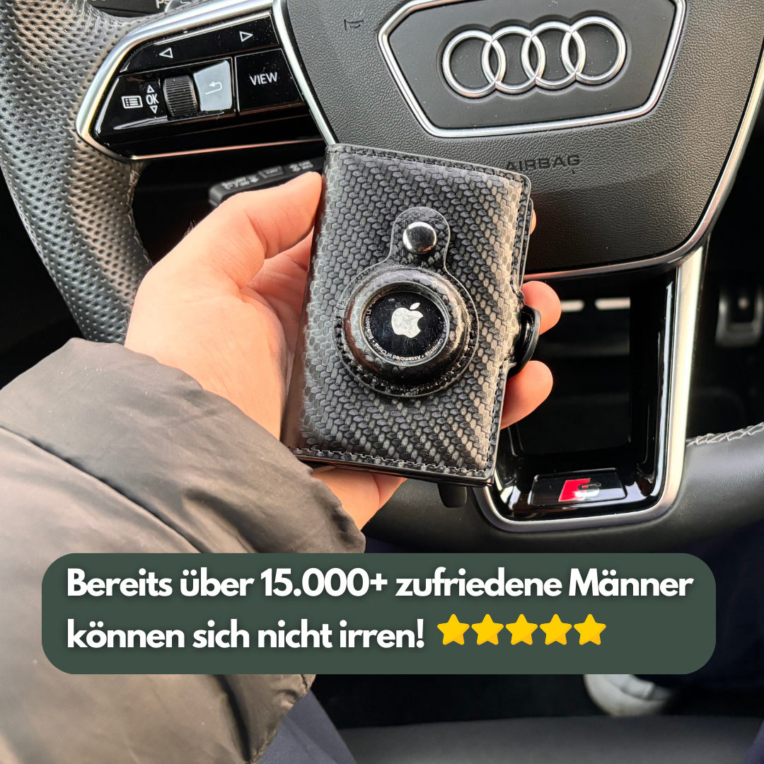 AIR-TAG Slim Wallet Pro 3.0 | Herren Geldbörse (1+1 GRATIS)