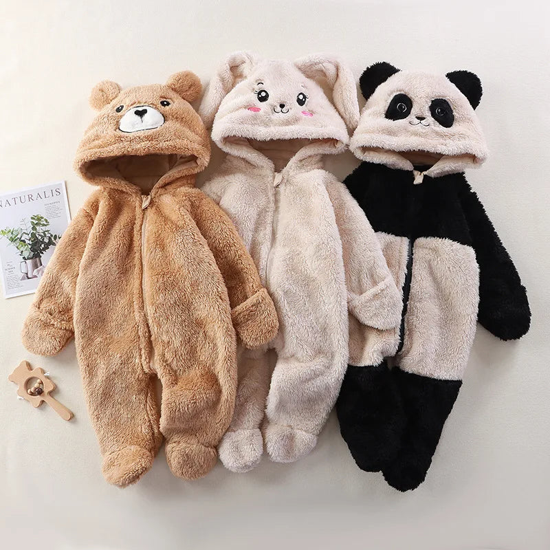 CuddleCub™ Anschmiegsamer Kapuzen-Strampler für Kinder für Behagliche Wärme