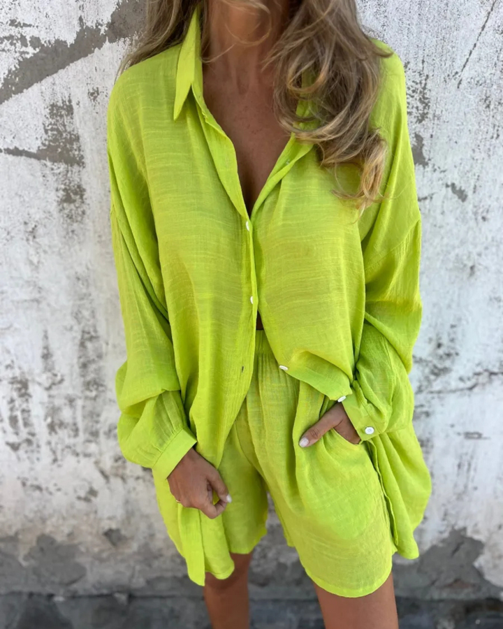 IZELA – Set aus Hemd & Shorts