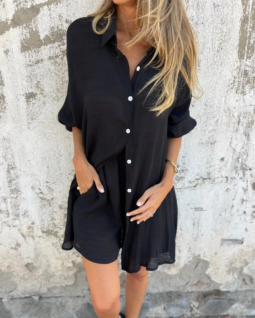 IZELA – Set aus Hemd & Shorts