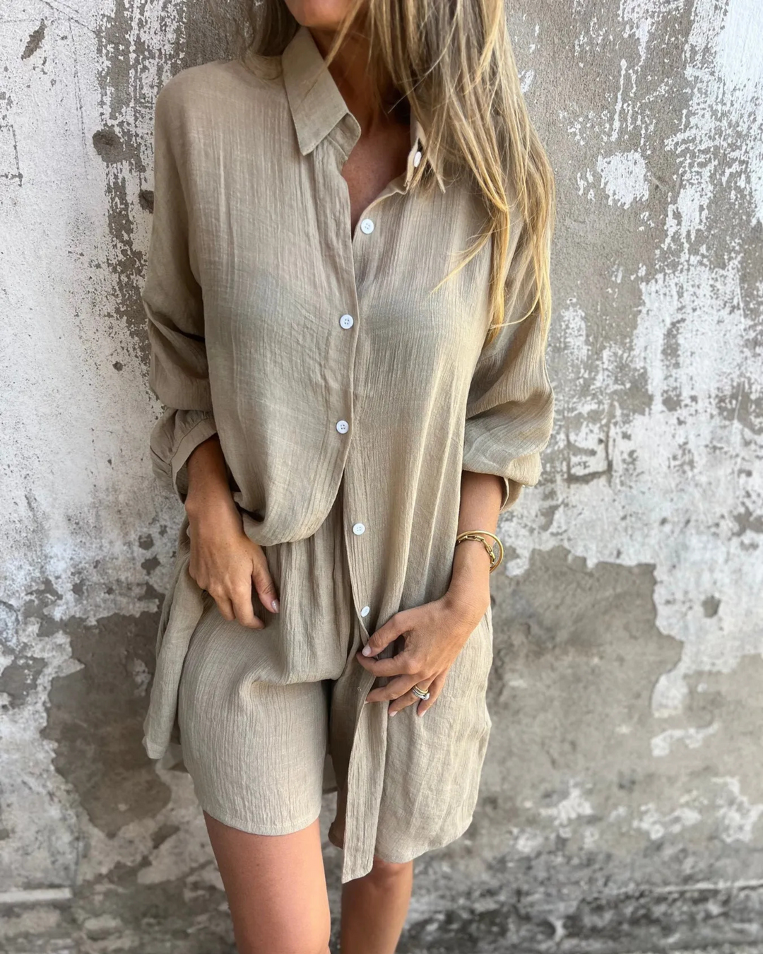 IZELA – Set aus Hemd & Shorts