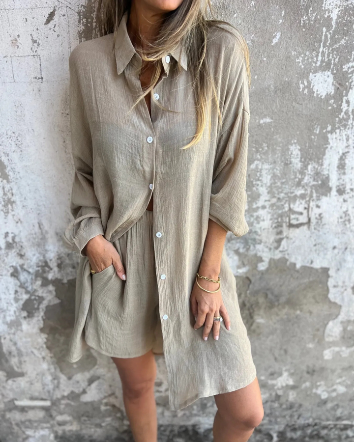 IZELA – Set aus Hemd & Shorts