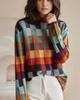 Ursula™ Kaschmir-Luxus-Rollkragenpullover aus Patchwork