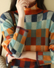 Ursula™ Kaschmir-Luxus-Rollkragenpullover aus Patchwork