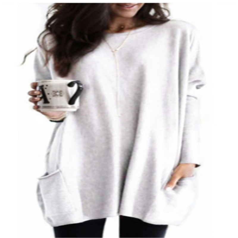 Paris – Lässiger, leichter Sweatshirt mit langen Ärmeln