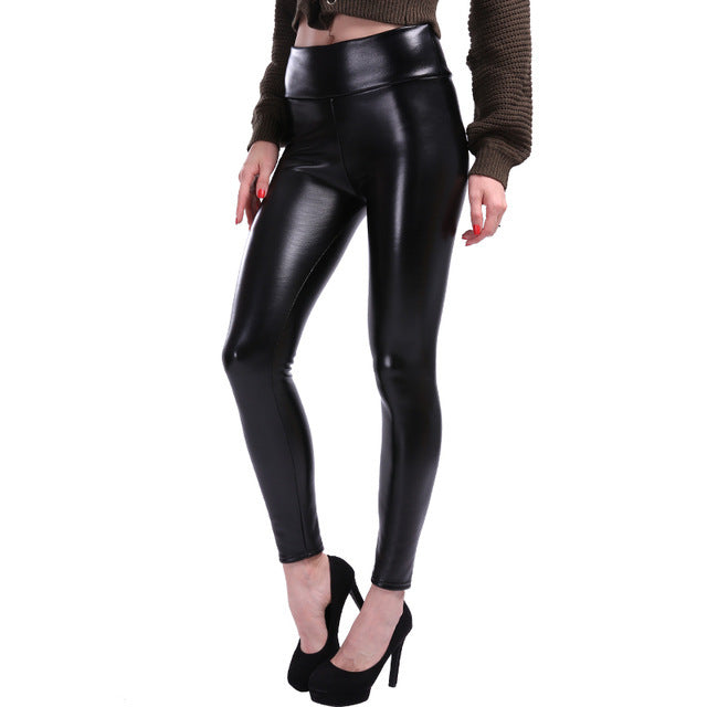 Fleece-Lederleggings | 50% Rabatt!