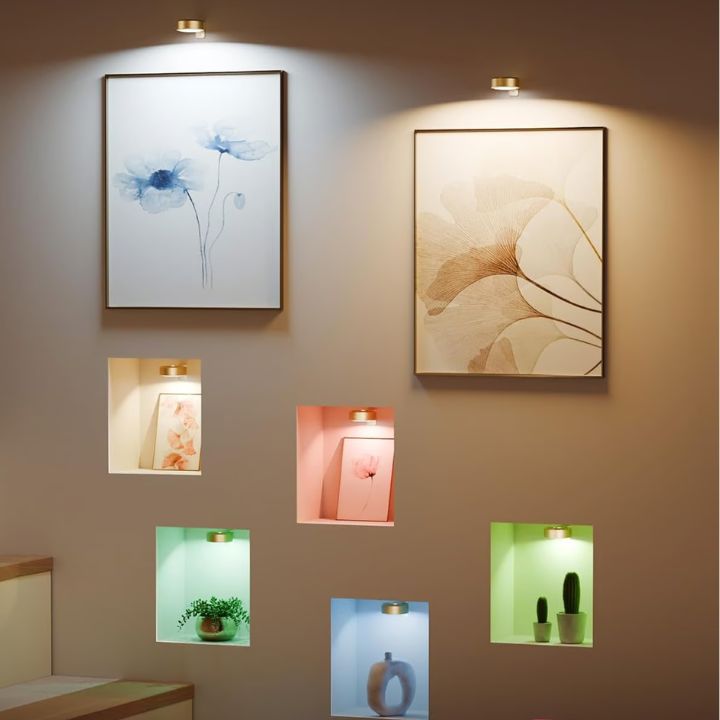 2+1 Gratis | Magnetische LED-Bilderleuchte – Dimmbar & wiederaufladbar