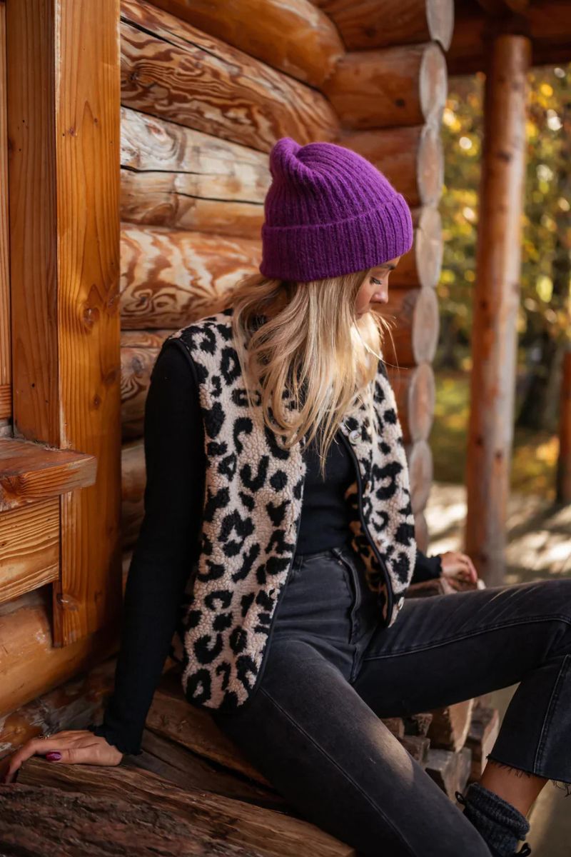ASTRID™ | Die Leoparden-Strickweste