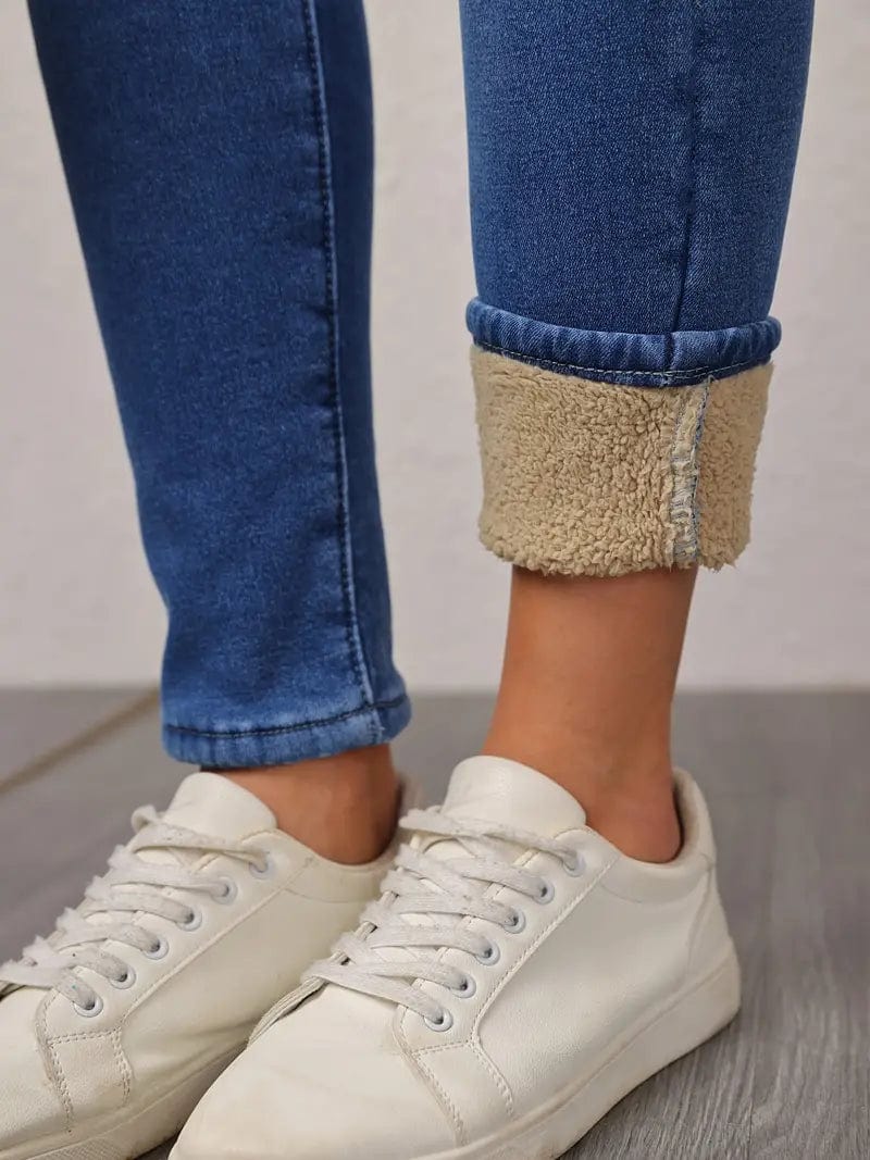 Nathalie™ | Luxe Fleece gefütterte Denim Jeans