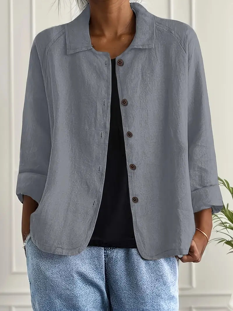 Marilla – Klassischer leichter Hemd-Cardigan