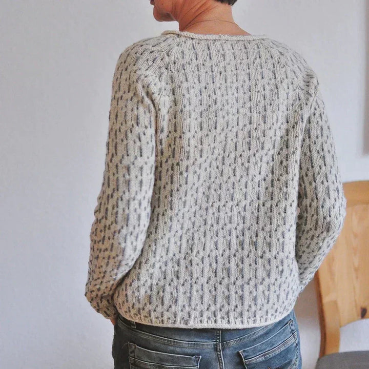Kristine - Gemütlicher Textur Strickpullover