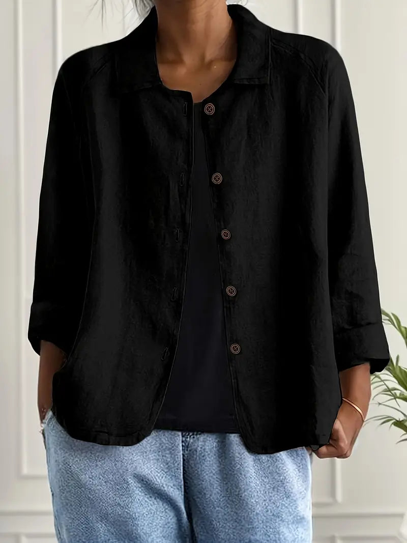 Marilla – Klassischer leichter Hemd-Cardigan