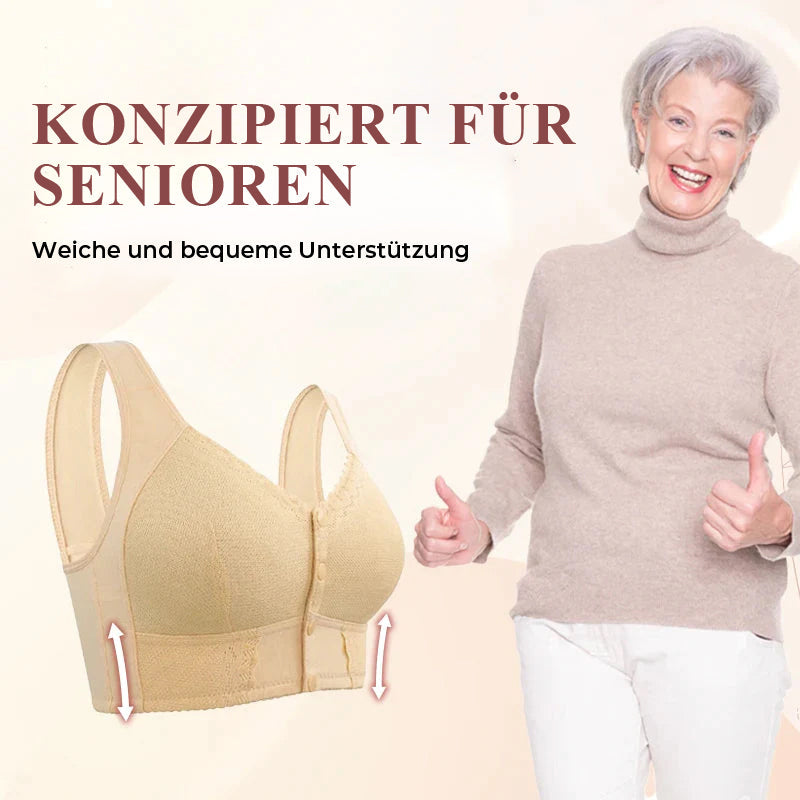 1+1 Gratis | Baumwoll-BH mit Frontverschluss für Senioren