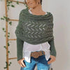 Reinhilde –  Doppelten Ärmeln Shawl Schal