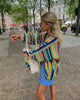 Ada - bunte Boho-Häkelstrickjacke
