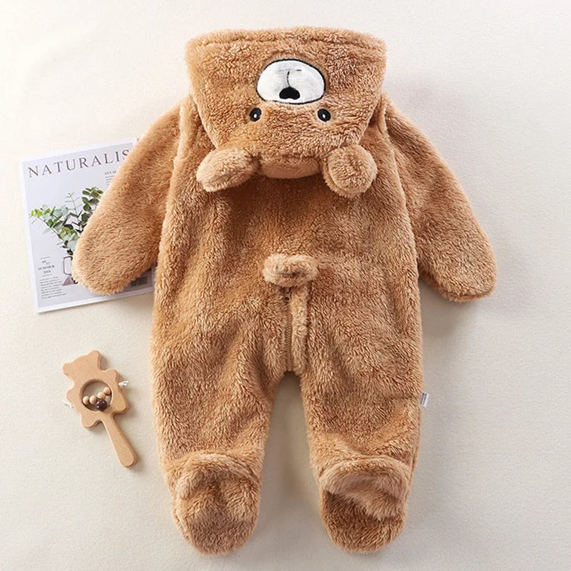 CuddleCub™ Anschmiegsamer Kapuzen-Strampler für Kinder für Behagliche Wärme