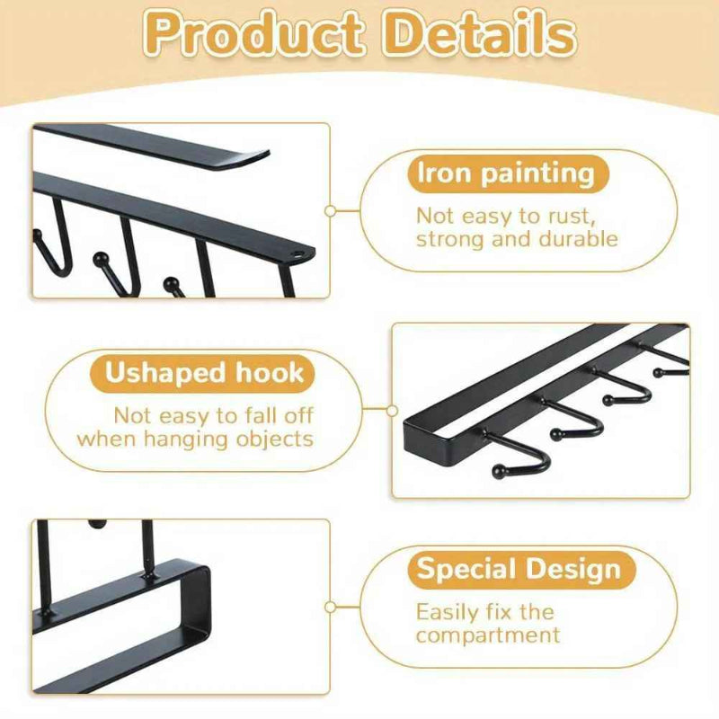 GlideHold® ShelfHooks 1+1 GRATIS: Regalbügelhaken für Küche und Schrank
