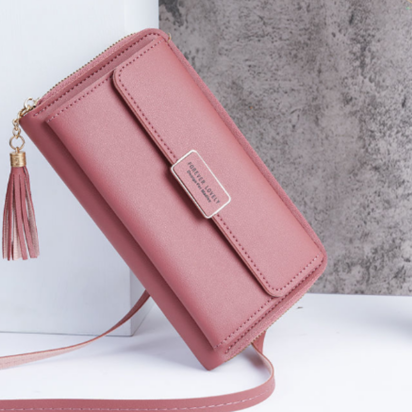 Icone™ WalletBag: Umwandelbare große Geldbörsen-Schultertasche