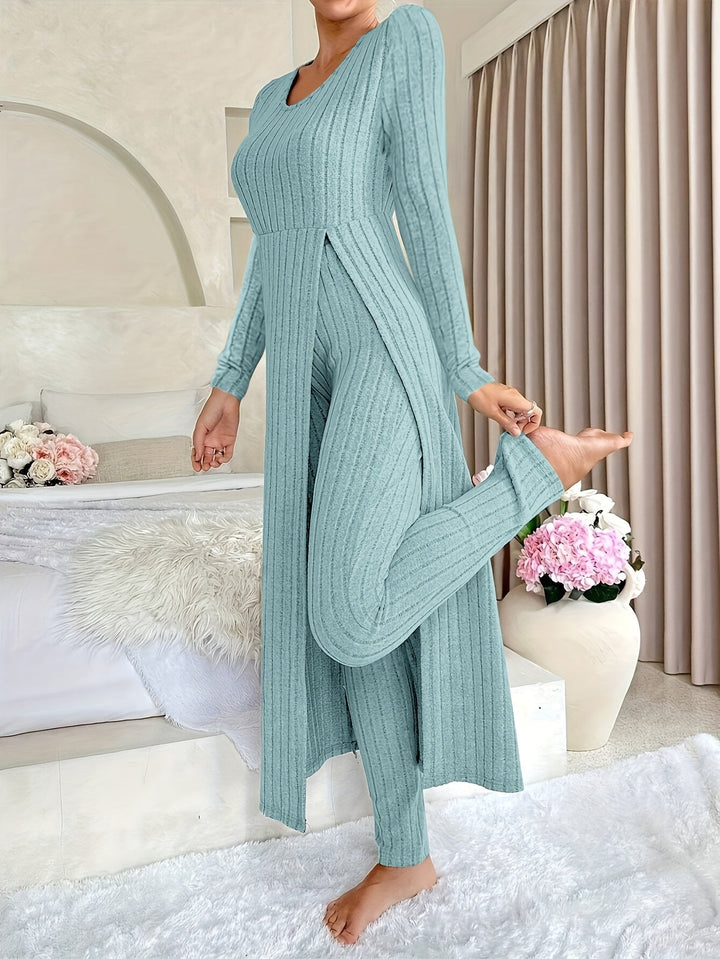 Aldea - Gemütliches Zwei-Teile Ribbed Lounge Set