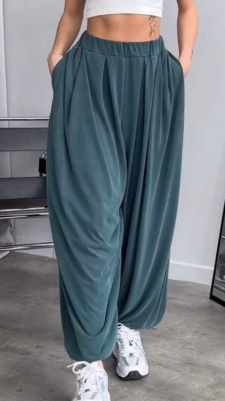 Bestseller-Produkte im Sommer Modische, lässige Damen-Hose mit weitem Bein