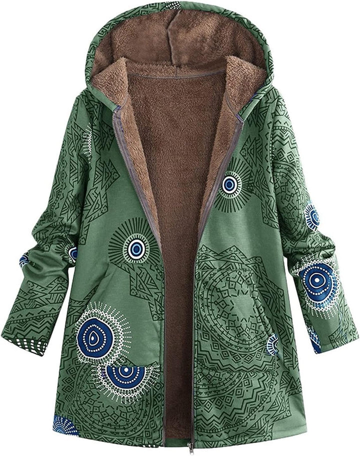 BREA | Warme, weich gefütterte Strickjacke Parka