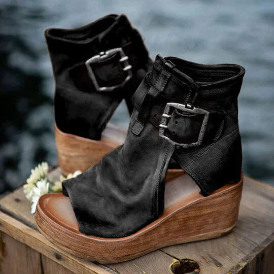 Shina - Boho Keilsandalen für Damen