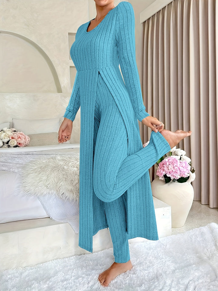 Aldea - Gemütliches Zwei-Teile Ribbed Lounge Set