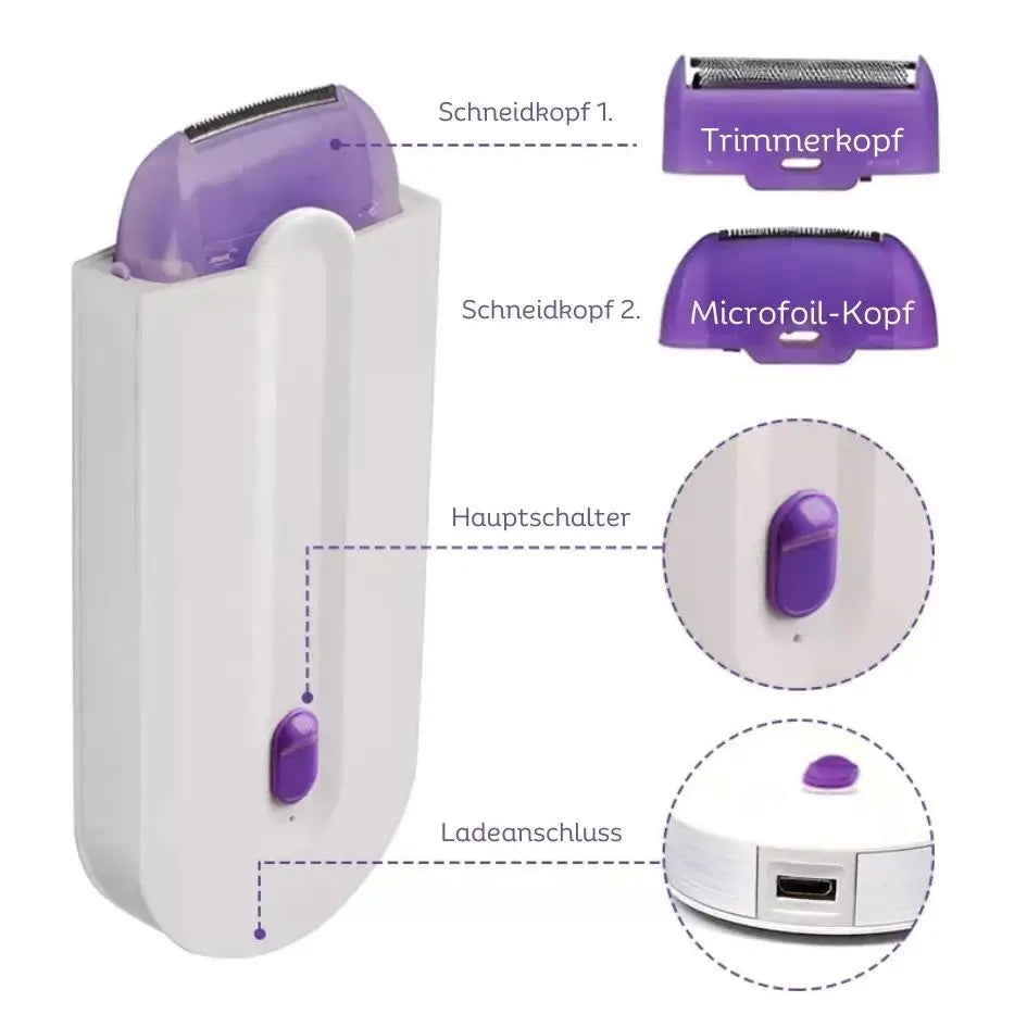 FinishingTouch™ Haarentferner: Samtweiche Haut ohne Cuts - 1+1 Gratis