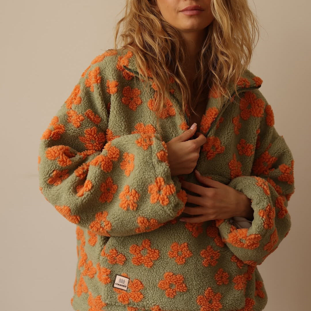 Chloe | Bohemian Fleece-Pullover