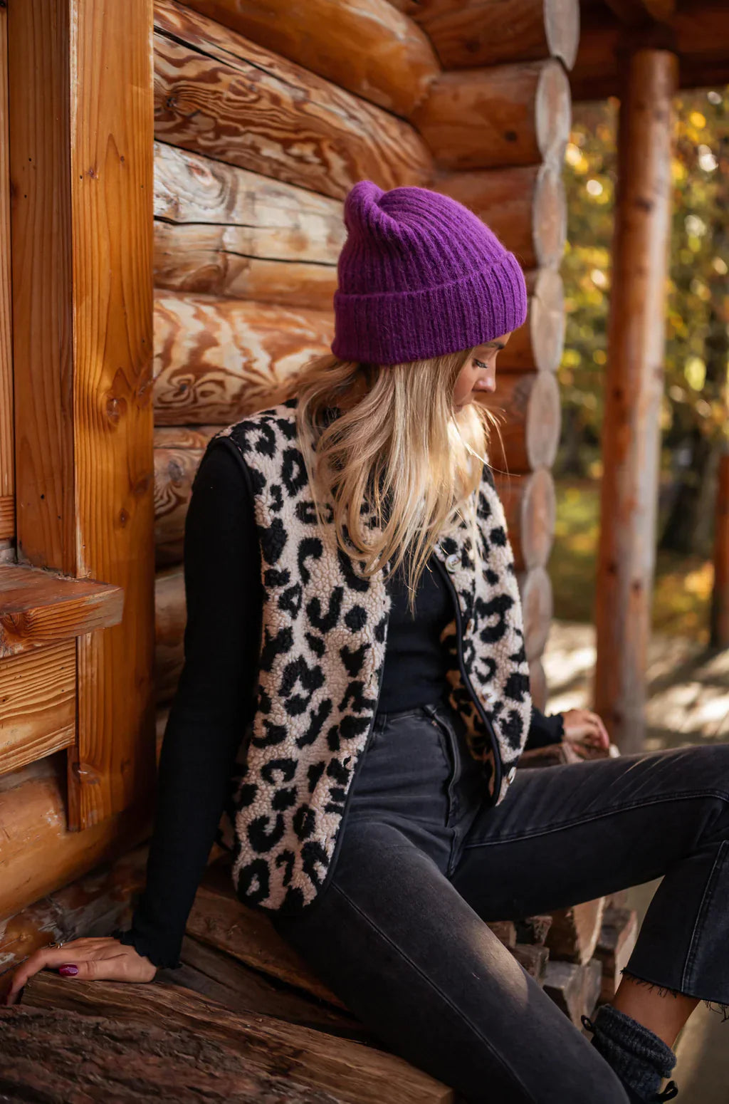 ASTRID™ | Die Leoparden-Strickweste